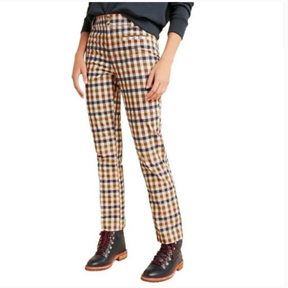 Plaid Women's Pants Anthropologie - Picture 2 of 8
